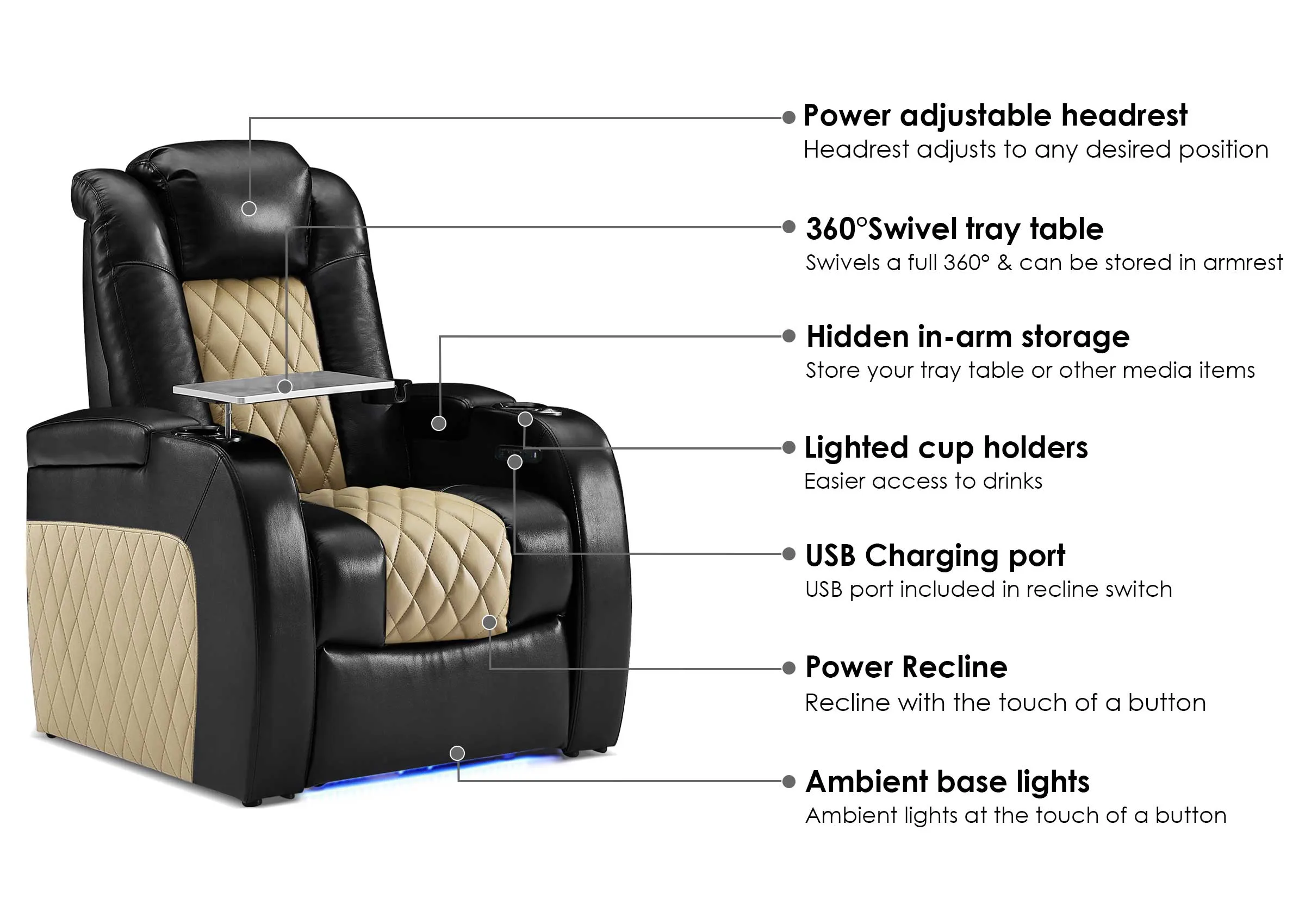 Weilianda Luxury Series Custom Home Theater Seating
