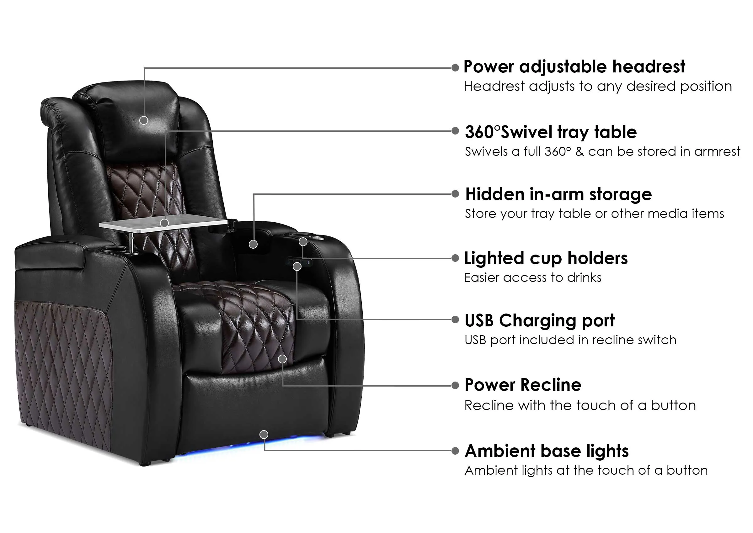 Weilianda Luxury Series Custom Home Theater Seating