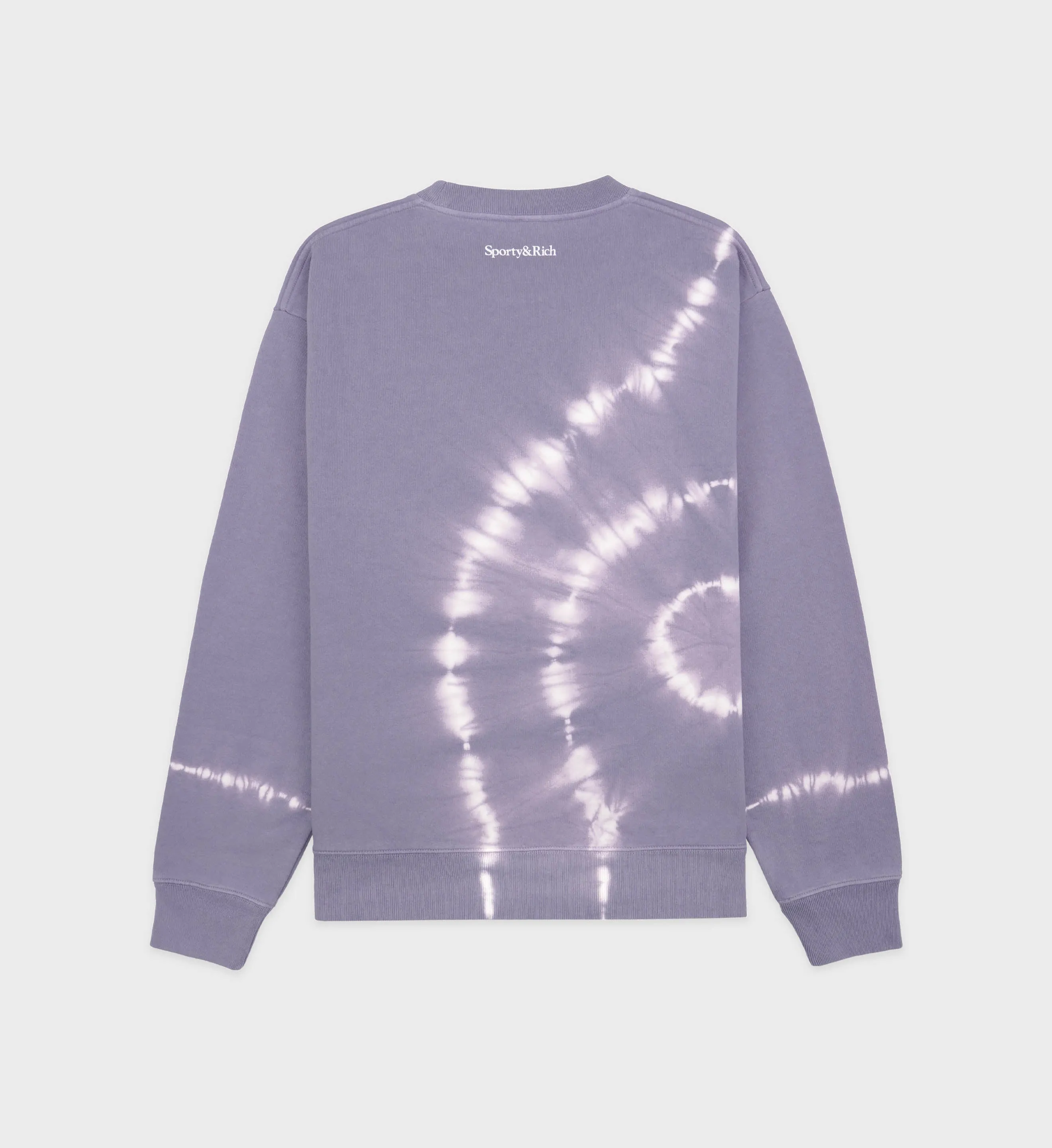 Wellness Club Flocked Crewneck - Easter Egg Tie Dye
