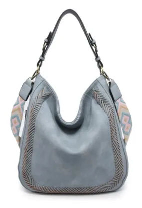 Whipstich Crossbody Blue