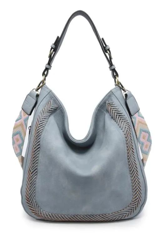 Whipstich Crossbody Blue
