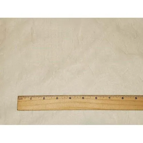 Whisper Ivory Famous Designer Silk Blend Crinkled Organza Fabric