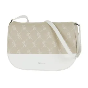 White Cotton Crossbody Bag