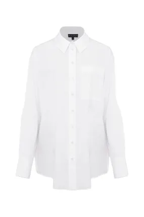 White Cotton Oversized Shirt