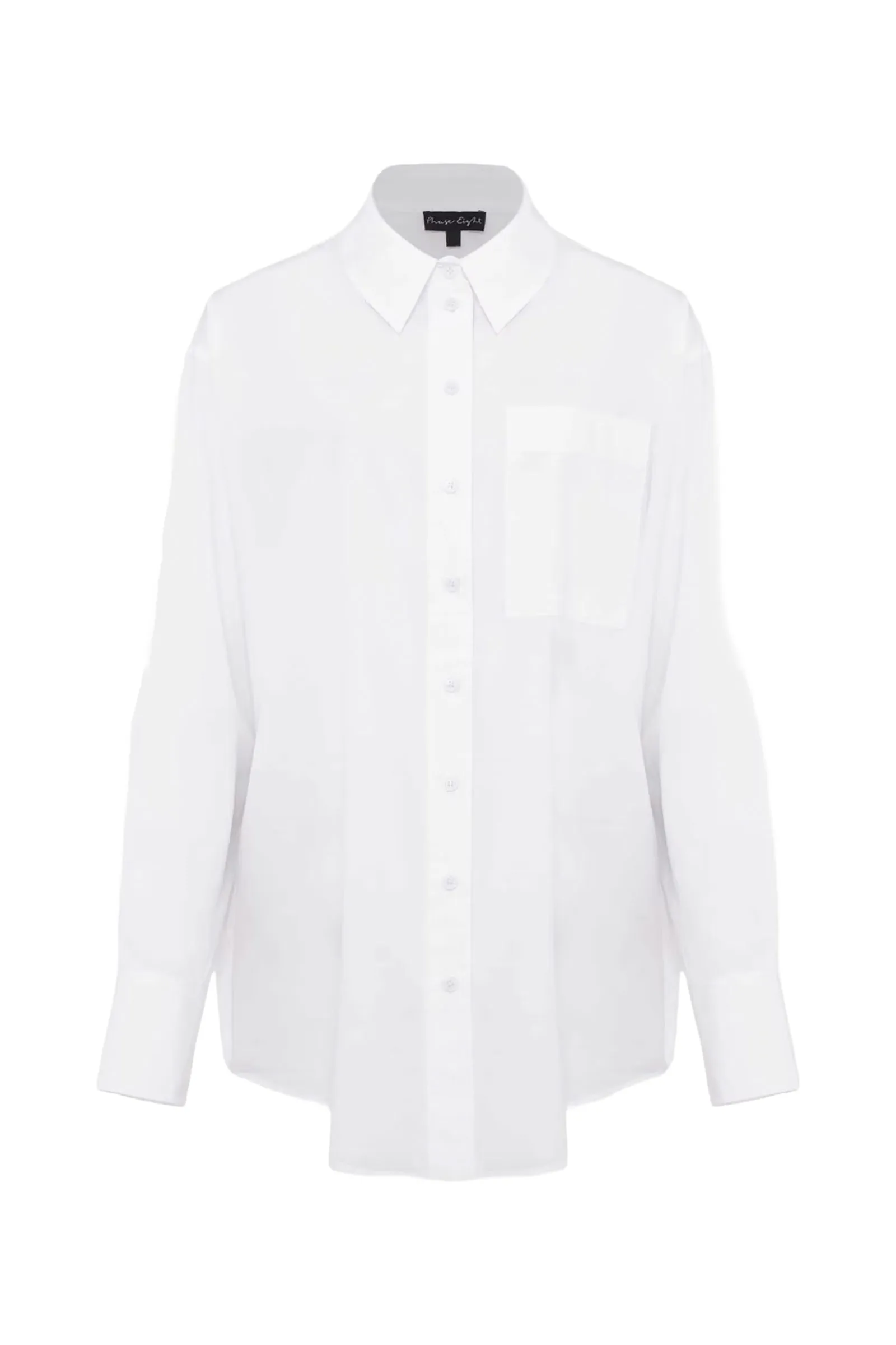 White Cotton Oversized Shirt
