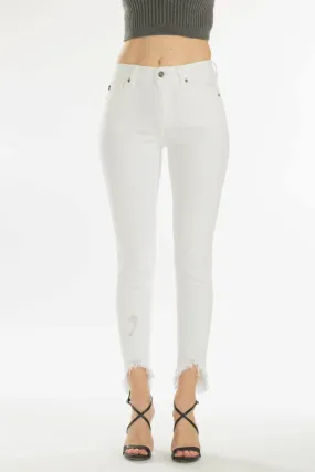 White Frayed Jeans