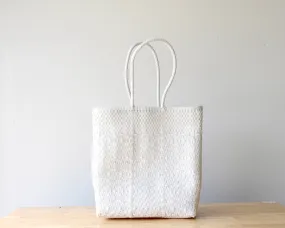 White Handwoven Mexican Bag by MexiMexi