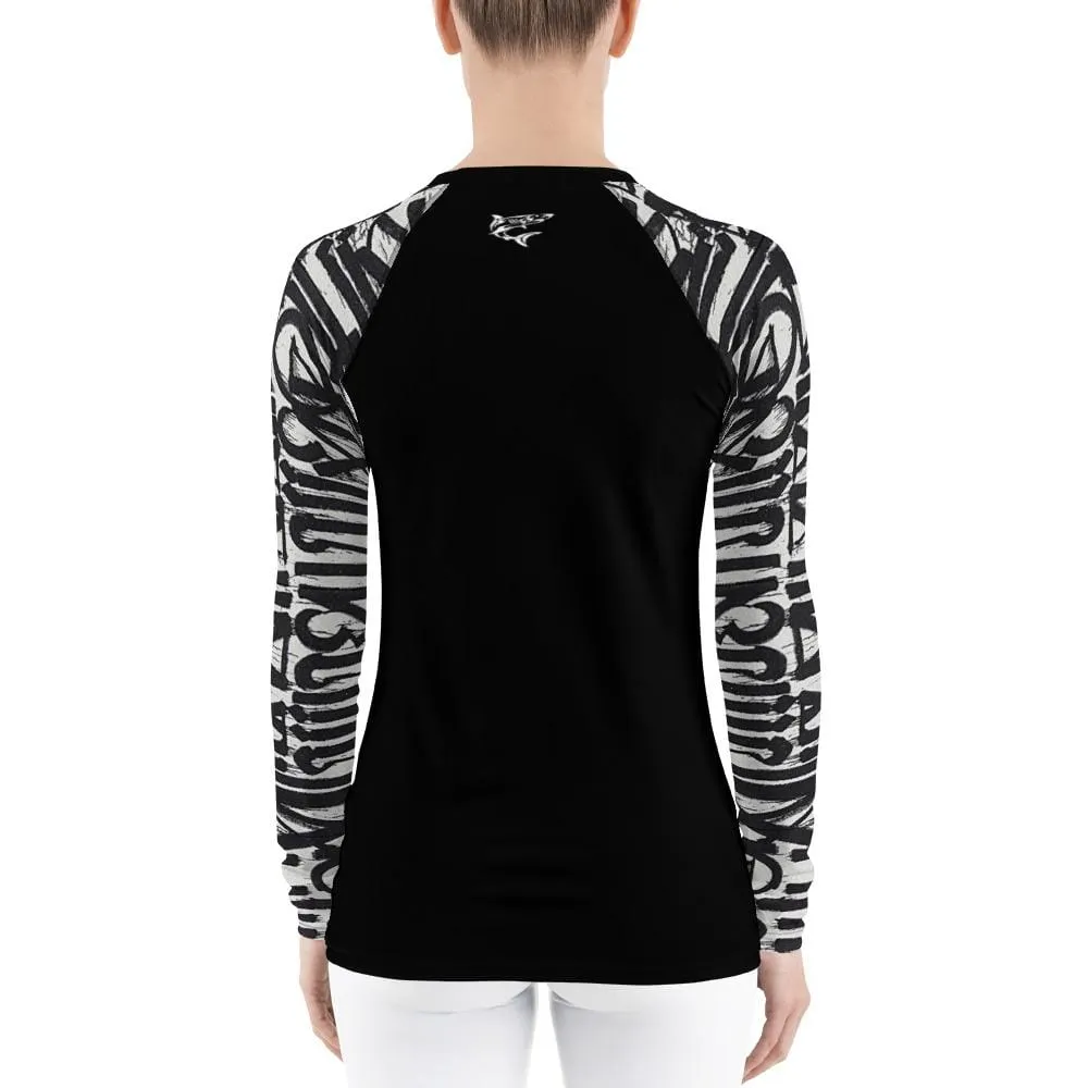 White Noise ~ Women's Rash Guard
