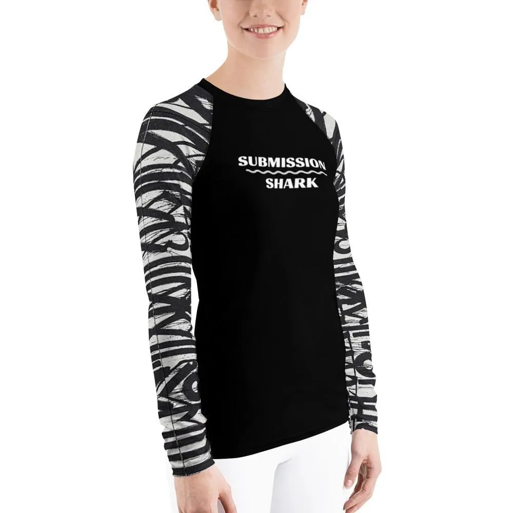White Noise ~ Women's Rash Guard