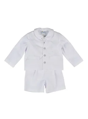 White Pique Eton Suit