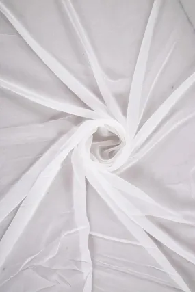 White Plain Dyeable Natural Viscose Royal Crepe Fabric