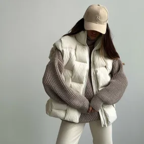 WHITE Puffer VEST
