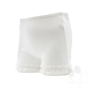 White Ruffle Trim Wundershorts