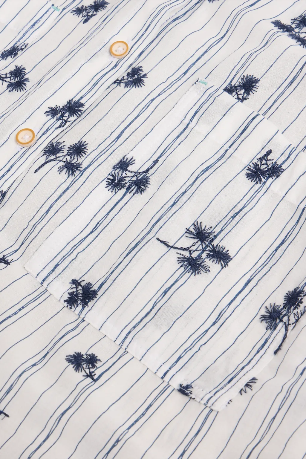 White Stuff Ellie Stripe Embroidered Shirt
