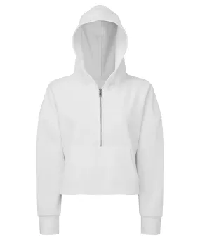 White - Women's TriDri® 1/2 zip hoodie