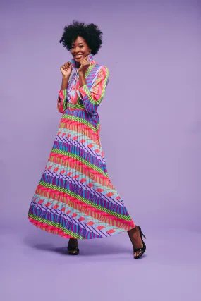 “Who’s That Lady” Pleated Dress