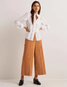 Wide Leg Culottes-Butterscotch Brown