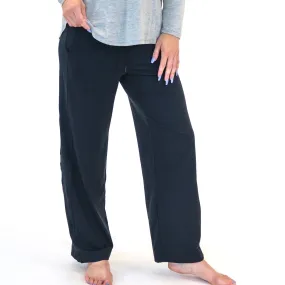 Wide Leg Lounge Pants - Black - FINAL SALE