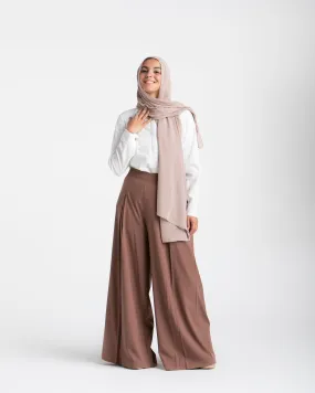 Wide Leg Pants Brown