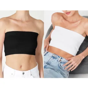 Wide Ribbed Tube Top