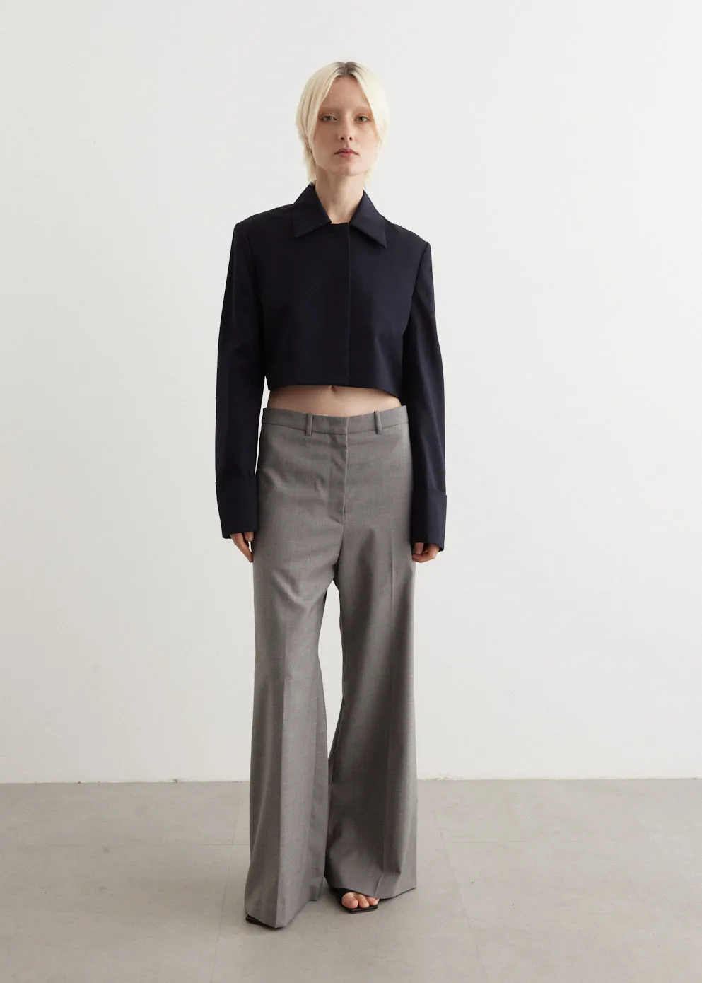 Wide Wool Trousers