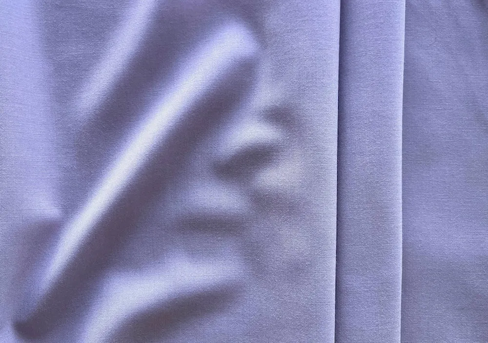 Wild Lilac Stretch Wool Suiting  (Made in Italy)