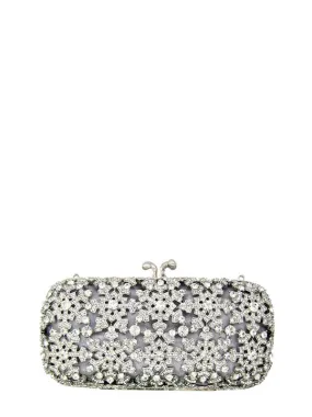 Wildflower silver Eden clutch