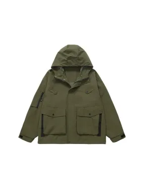 Wind and Waterproof Jacket (with mini compass on zip) in Green Color