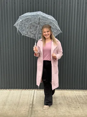 Wind Resistant Trench Overlay - Blush