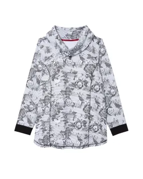 Windflower Pullover | White / Black