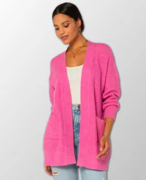 Winona Open Cardi Pink