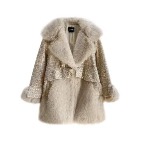 Winter Fluffy Faux Fur Coat Women Fashion Warm Women's Coat Fur Jacket