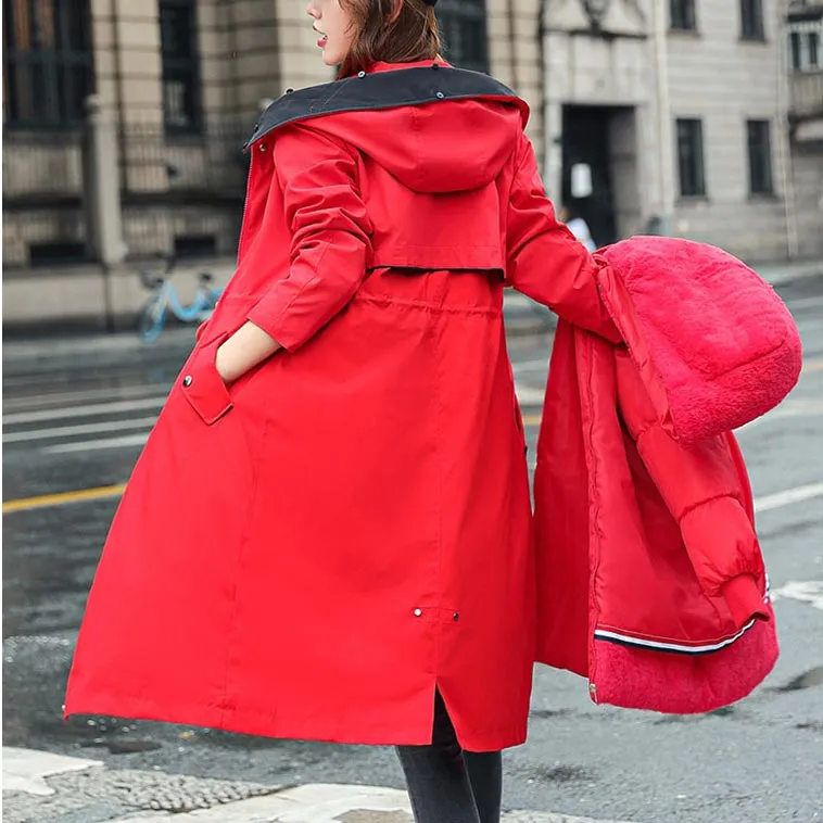 ❄️Winter-Specials❄️Women's Winter Hooded Furry Collar Casual Parka Coat