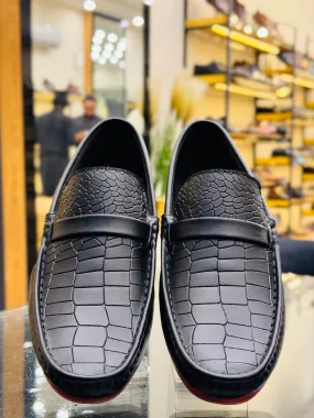 WITHOUT BUCKEL BLACK LOAFERS