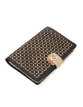 WOLF Chloé Jewelry Portfolio - Black Patterned Leather - LusterLoc