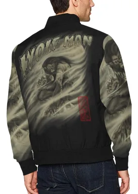 Wolf Man Bomber Windbreaker Jacket