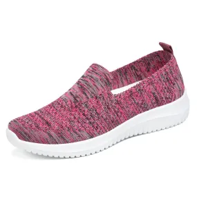 Women Flats Knit Comfort Pull On Walking Shoes