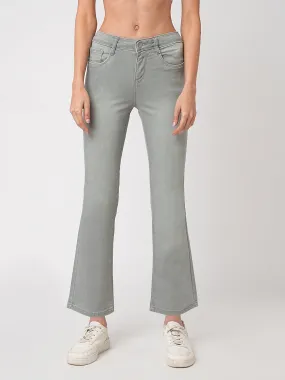 Women Grey High-Rise Skinny Jeans
