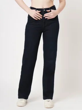 Women High Rise LOOSE STRAIGHT Jeans