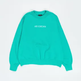 Womens Air Jordan SP Fleece Crewneck - New Emerald/Sail