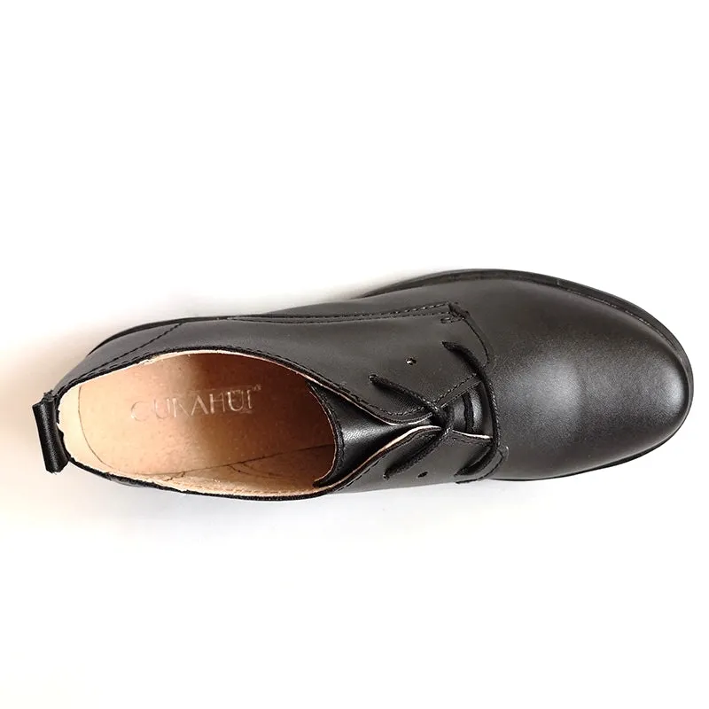 Women's Autumn British Style Leather Oxfords
