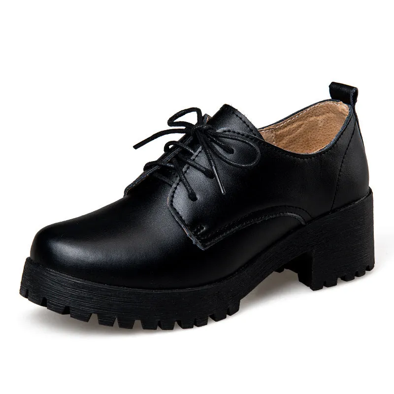 Women's Autumn British Style Leather Oxfords