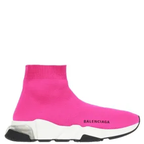 Womens Balenciaga Fuschia Clear Sole Speed