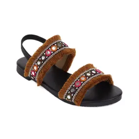 Women's Bohemia Tassel Round Toe Flat Sandals
