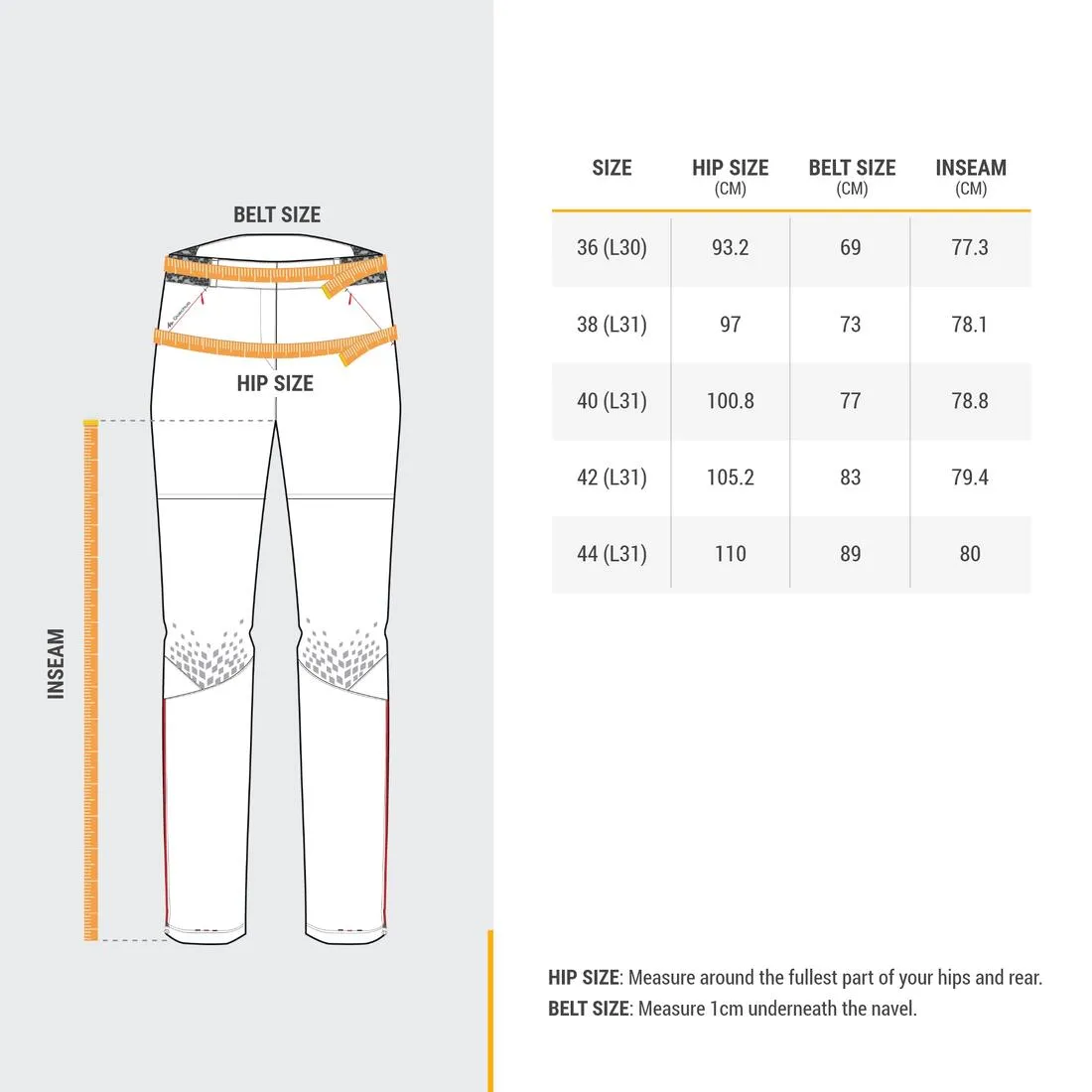 Women's convertible mountain hiking trousers - MH550