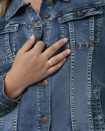 Women's GABRIELLA-RCB1 Classic Denim Jacket | Rugged Classic Blue