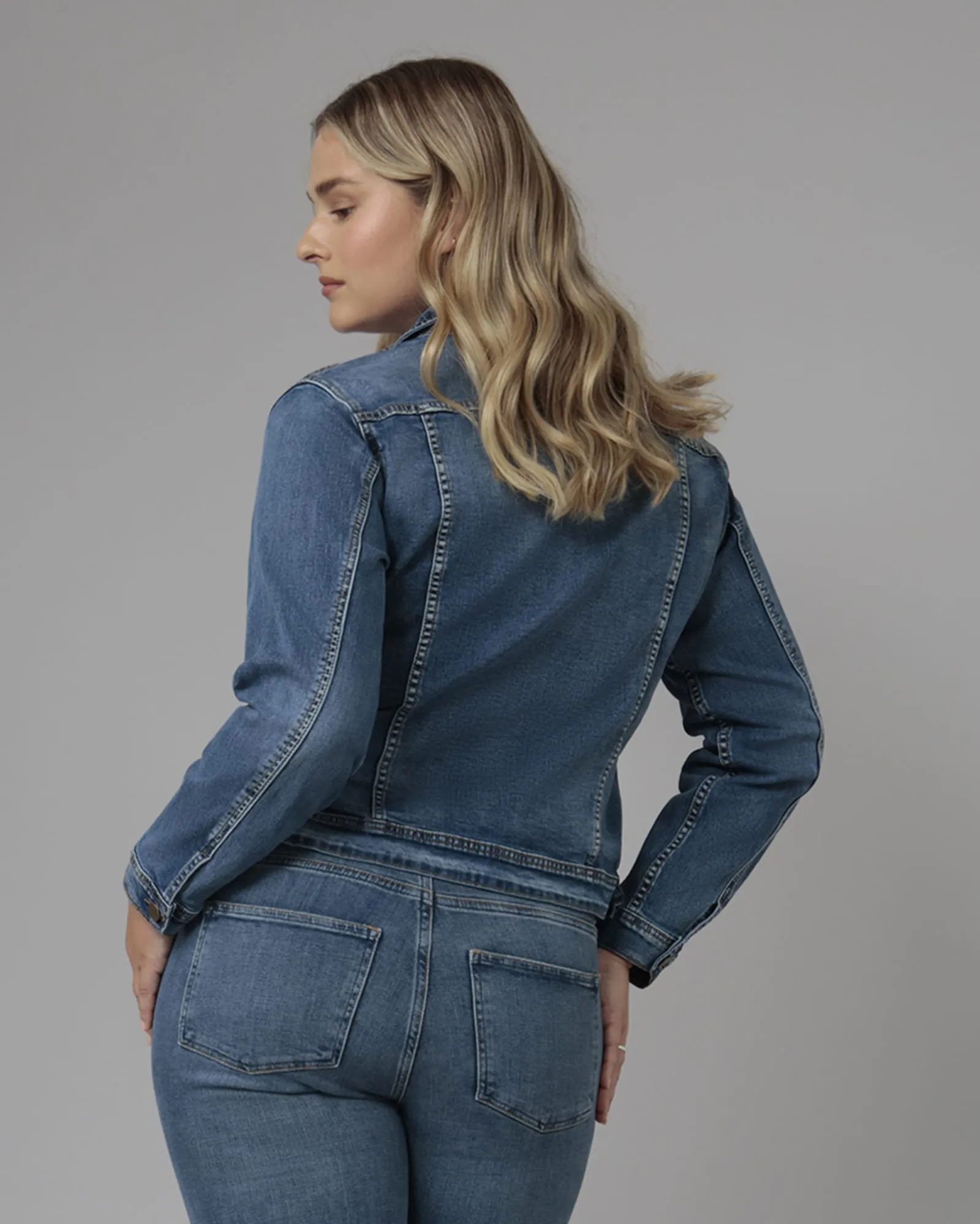 Women's GABRIELLA-RCB1 Classic Denim Jacket | Rugged Classic Blue