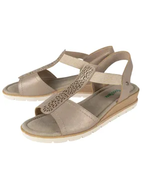 Women's Glitter Small Hell Sandals,Beige