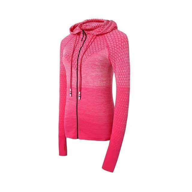 Women's Hooded Yoga Sports Jacket