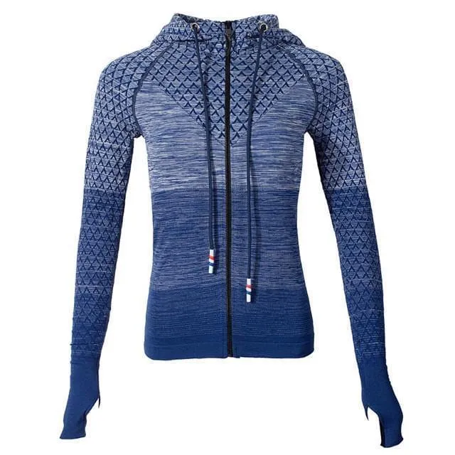 Women's Hooded Yoga Sports Jacket